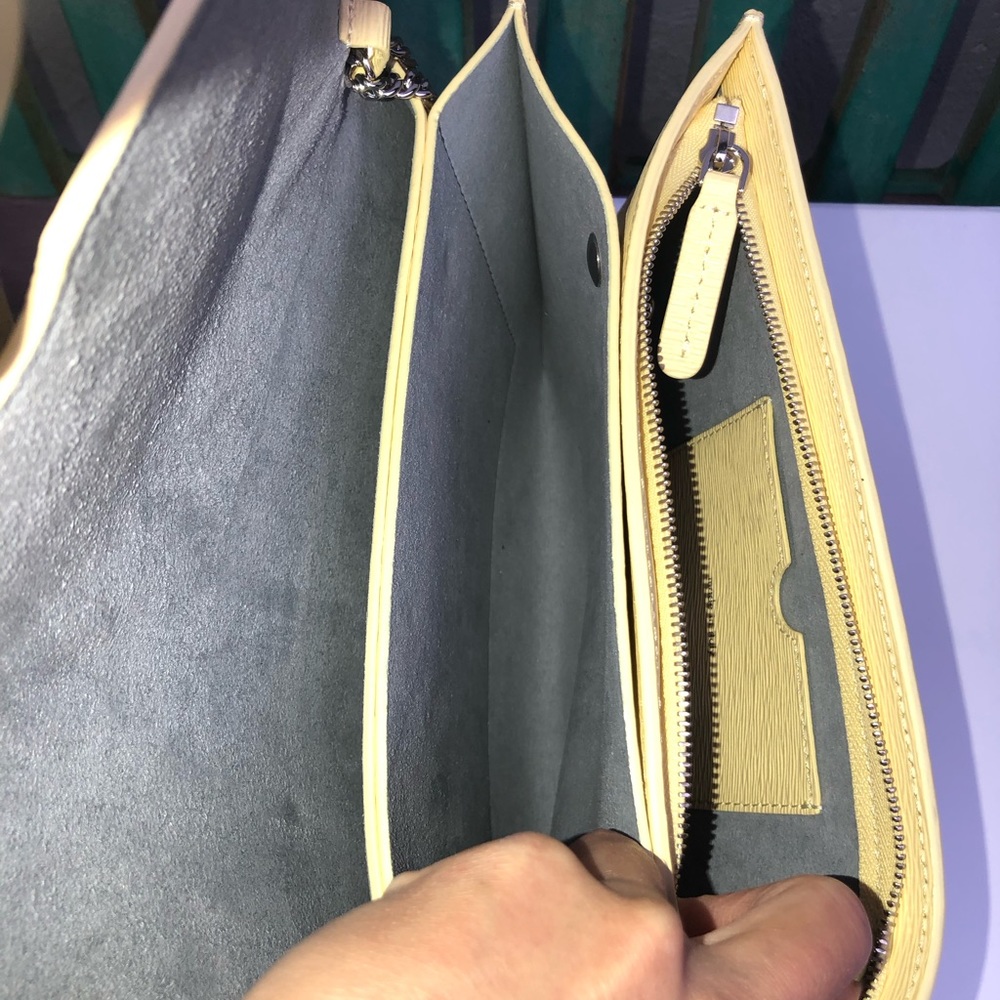 Senreve Yellow Leather Bag - Picture 8 of 11